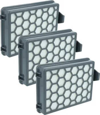 Produktbild von vhbw 3x Staubsaugerfilter kompatibel mit Kärcher 1.198-105.0, VC 2, VC2 Premium Staubsauger - HEPA-Filter Grau Weiß