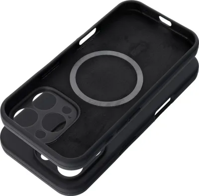 Image de SILICONE 2mm compatible avec MagSafe Étui pour téléphone portable compatible avec IPHONE 15 Pro noir