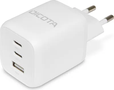 Produktbild von Dicota Compact 3-Port GaN Wall Charger (65W) EU white