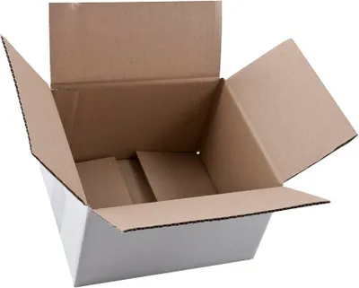 Produktbild von Nestler Wellpapp-Faltkartons 1-wellig weiß 22,0 x 19,0 x 13,7 cm Außenmaß, 20 St.