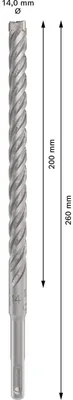 Produktbild von PRO SDS plus-5X Hammerbohrer, 14 x 200 x 260 mm