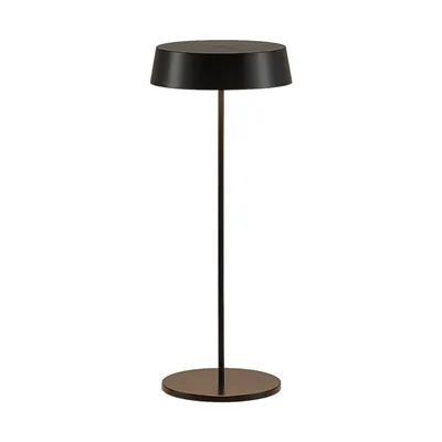 Produktbild von Lucande LED-Akkutischleuchte Tibia, schwarz, Alu, USB, IP54