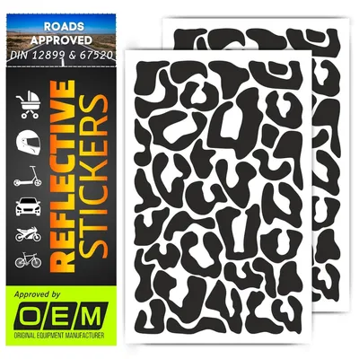 Imagen del producto de Juego de pegatinas reflectantes, 72 unidades, color , impermeables, para vehículos