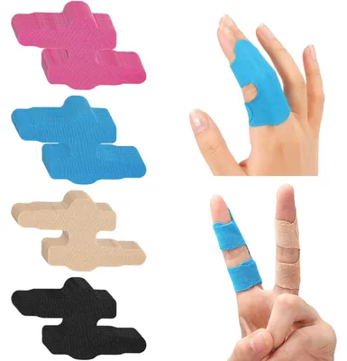 Produktbild von JININOSEU 60 Stück Fingertape, Kinesiotapes Vorgeschnitten für Finger Tape, Kinesiologie Kinesiotape, Kinesiologie-Tape für Alltag Lindert Arthritis