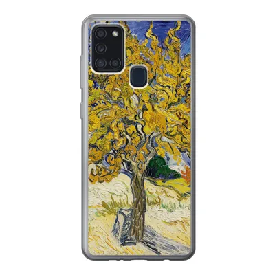 Produktbild von MuchoWow® Handyhülle Schutzhülle Hülle für Samsung Galaxy A21s Maulbeerbaum - Vincent van Gogh Silikon Softcase Handy Hülle - Hartschale