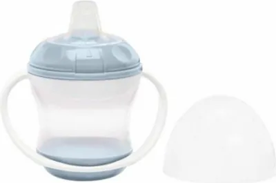 Produktbild von THERMOBABY Auslaufsicherer Becher + Deckel - Blaue Blume