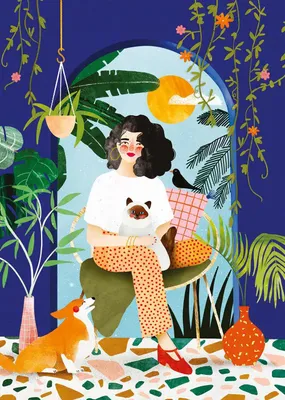 Image de Pièces de Puzzle & Paix – Jardin Bleu – 1000 pièces