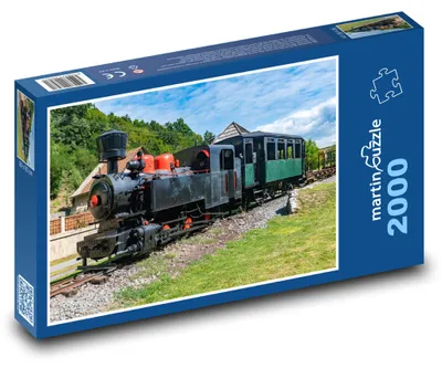 Obrázek produktu pro Puzzle 2000 Historický parní vlak na trati - martinpuzzle