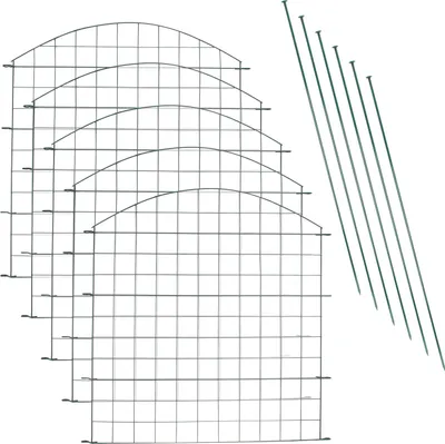 Obrázek produktu pro VINGO plot pro jezírko zásuvný plot plot pro zvěř plot pro zahradu plot pro zvířata plotová brána pod obloukem 5x