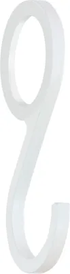 Immagine prodotto di Natural Goods Berlin GARD Hook gancio per abiti in metallo - Piccolo gancio da appendere - Gancio a S per appendiabiti - Piccolo gancio da appendere - Gancio per abiti - Gancio da appendere, bianco, set di 1
