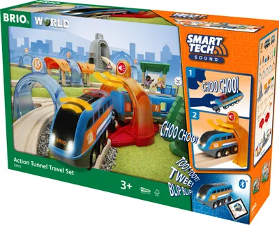 Image de BRIO® 33972 BRIO® Smart Tech SoundAction Tunnel Travel Set Spielzeugeisenbahnen