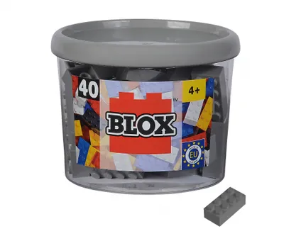 Produktbild von Blox 40 graue 8er Steine in Dose