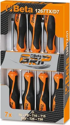 Produktbild von Beta Tools 7-tlg. Schraubendreher-Satz 1267TX/D7 Stahl 012670307