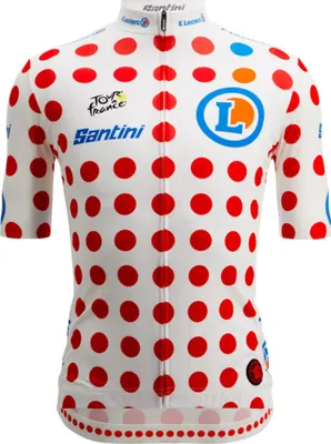Image de SANTINI Maillot vélo manches courtes - TOUR DE FRANCE - POLKA DOT JERSEY - multicolore XL