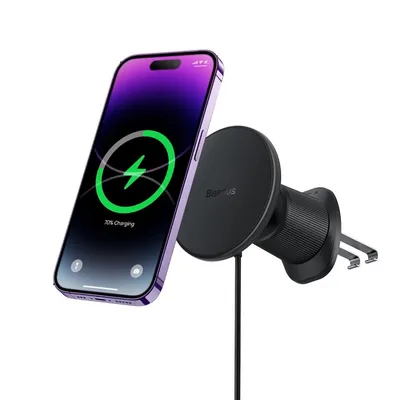 Produktbild von Baseus Cw01 Autohalterung für Iphone mit 15W induktivem Ladegerät für Air Grille - Schwarz