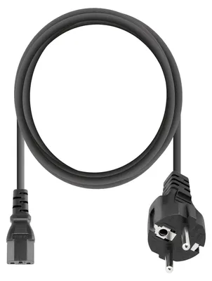 Produktbild von Schuko-Netzkabel mit Kaltgerätebuchse