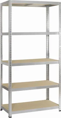 Produktbild von Steckregal Holz/Metall 176 x 90 cm 5 Bden, Tragkraft 200 kg