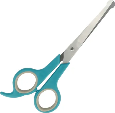 Produktbild von Fellschere abgerundet Augenschere Pfotenschere 17,5cm Haarschere Hund Katze