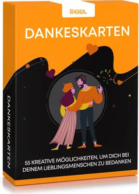 Produktbild von Dankeskarten für Paare Kartenspiel 55 kreative, romantische Ideen