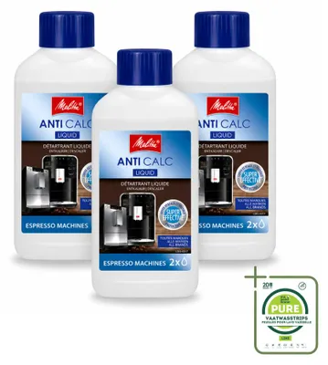 Produktbild von 3 x Melitta Flüssig-Entkalker für Kaffeevollautomaten - 250 ml - Großpackung - 3 Stücke