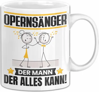 Produktbild von Opernsänger Tasse Geschenk für Opernsänger Der Mann Der Alles Kann Geschenkidee zum Geburtstag (Weiß)