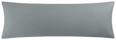 Zdjęcie produktu dla Poszewka na poduszkę 50x160 cm, mikrofibra, ciemnoszara, z zapięciem hotelowym
