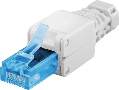 Produktbild von Goobay 59227, RJ-45, Weiß, Männlich, Gerade, Kunststoff, Cat6a