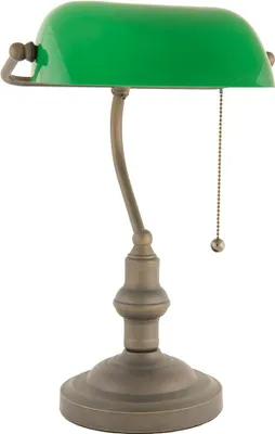 Immagine prodotto di Lampada da scrivania Clayre & Eef Ø 27x40 cm Metallo Verde Marrone
