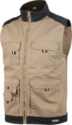 Produktbild von DASSY Arbeitsweste FARO Weste Gr. 4XL kahki/schwarz