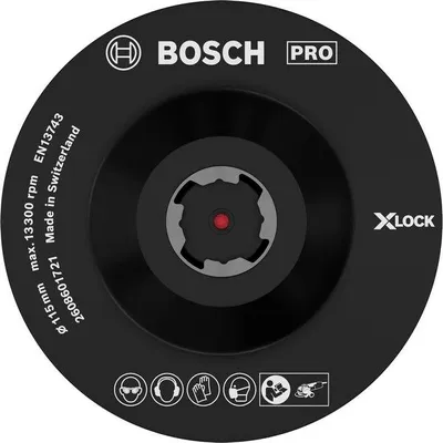 Produktbild von PRO Stützteller X-Lock, 115 mm, Klettverschluss