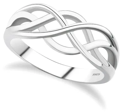 Produktbild von Ring aus 925er Sterlingsilber mit keltischen Liebesknoten