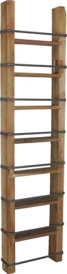Immagine prodotto di Milani Home - Mobile in legno riciclato cm 41 l x 11 p x 165 h - Marrone