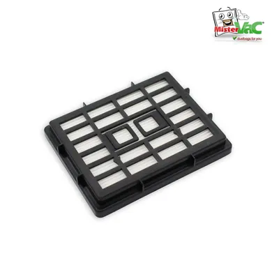 A vacuum cleaner filter on a white background.