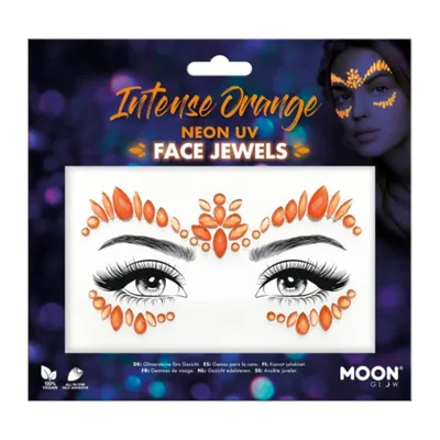 Produktbild von Gesichtsjuwelen Neon UV Orange