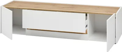Produktbild von TV-Lowboard "Center" in weiß und Wotan Eiche TV-Unterteil 170 x 40 cm