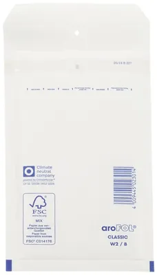 Productafbeelding van aroFOL® 2FVAF000102 Luchtkussenzakken, type 2, 120x215 mm, wit, 200 stuks