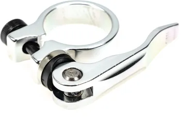 Produktbild von Alu Fahrrad Sattelklemme Schnellspanner 31,8 mm Silber Klemmring saddle clamp