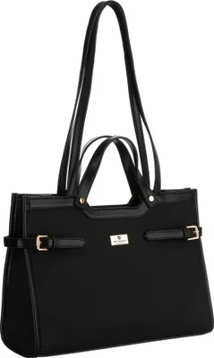 Obrázek produktu pro Peterson dámská kabelka shopper černá tkanina 36 cm
