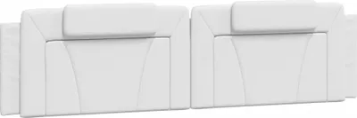 Produktbild von vidaXL Kopfteil-Kissen "Viana" Weiß 200 cm Kunstleder