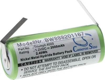 Produktbild von vhbw Akku Ersatz für Oral-B 3745, 3762, 3761 für elektrische Zahnbürste (2000 mAh, 1,2 V, NiMH)