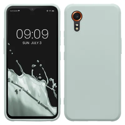 Produktbild von kwmobile Handyhülle für Samsung Galaxy Xcover7 Hülle - TPU Case - Kabelloses Laden - Schutzhülle Cover in Cool Mint