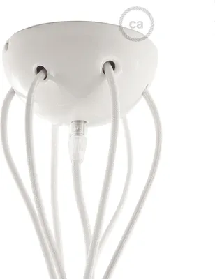 Immagine prodotto di Creative-Cables Kit rosone in Vetroceramica a 7 Fori - Bianco