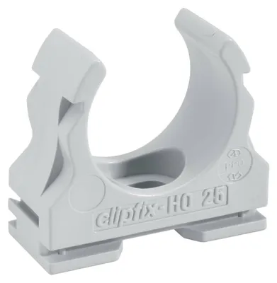 Obrázek produktu pro 50 Kus Plastová příchytka velká, pro všechny vlnité trubky - Svorka pro kabelové trubky 16mm clipfix-H0 16