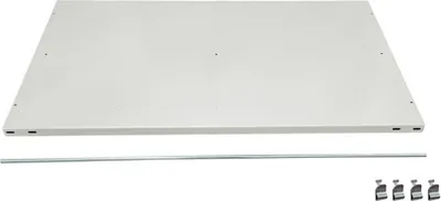 Produktbild von Fachboden mit Anschlagleiste für Schulte Büro-Fachbodenregal MULTIplus150 Stecksystem | Traglast 150kg | BxT 75x60cm | Lichtgrau