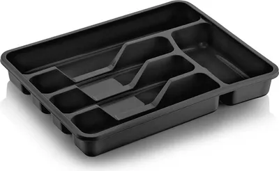 Immagine prodotto di Portaposate Michelino nero - inserto per cassetto 38,5 × 31 × 7 cm