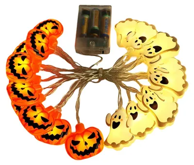 Produktbild von Halloween-Lichterkette, 20 LED-Fensterlichter für die Halloween-Party zu Hause