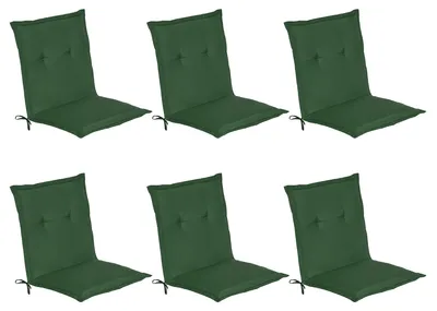 Produktbild von Beautissu 6er Set Niedriglehner Auflage Loft NL, 100x50x6cm, Dunkelgrün