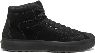 Schwarze Mojito Wrap Mid GTX Lifestyle Schuhe von Scarpa; Unisex; mit hohem Schaft und Schnürung.