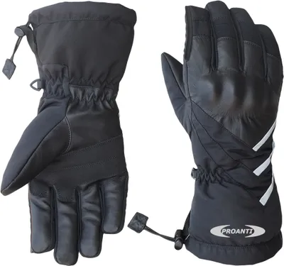 Produktbild von PROANTI Winter Motorradhandschuhe Motorrad Quad Ski Handschuhe mit Visierwischern - L