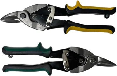 Produktbild von VaGo Blechschere Figurenschere Metallschere Rechts/Links 250mm 2-teiliges Set